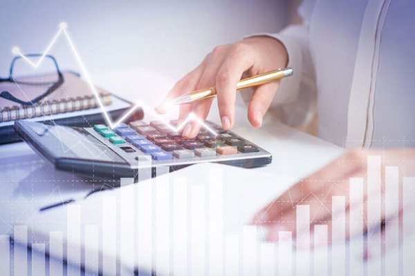 person calculating