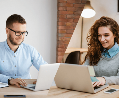 équipe travaillant sur ordinateur